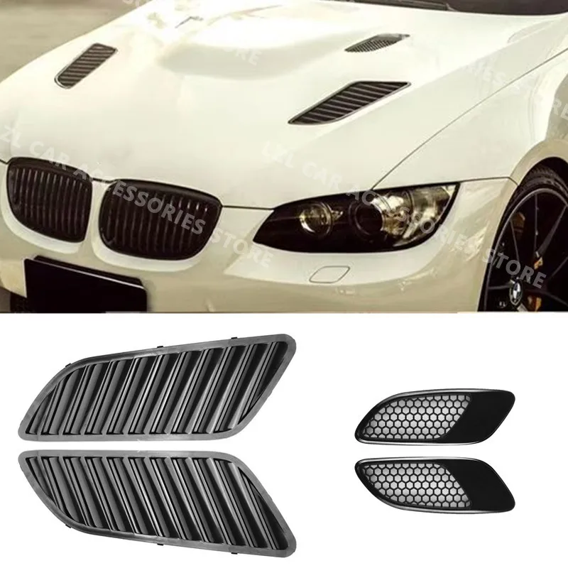 Hood Vents Engine Hood Vent Louvers Air Scoop Bonnet Vent Cover Air Intake Cover For BMW E90 E91 E92 E93 F30 F80 E46 M3