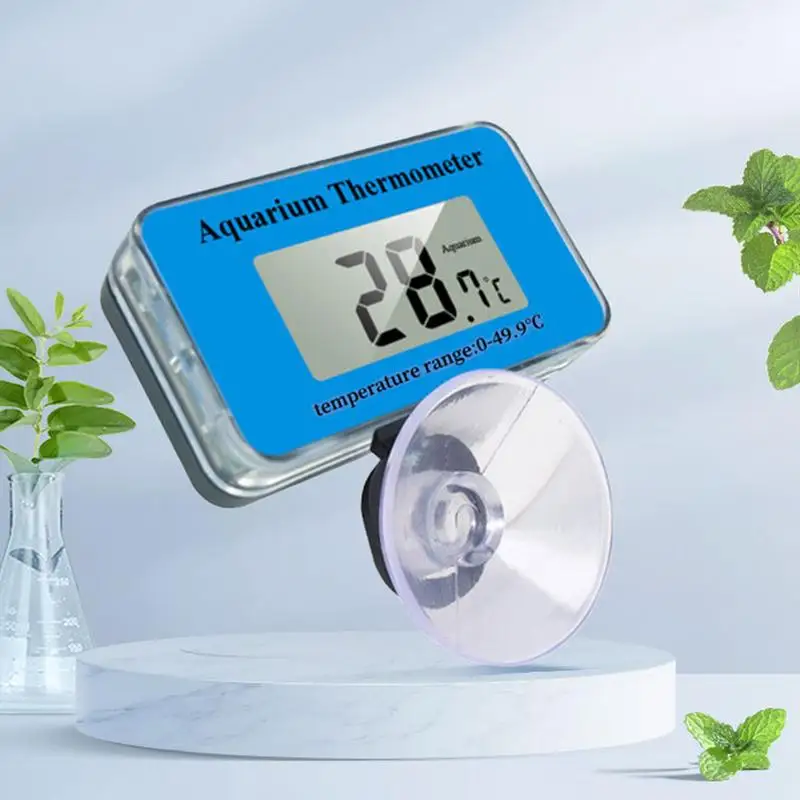 Tank Thermograph Aquarium Accurate Aquarium Temperature Meter Fish Tank Accessories LCD Display Terrarium Water