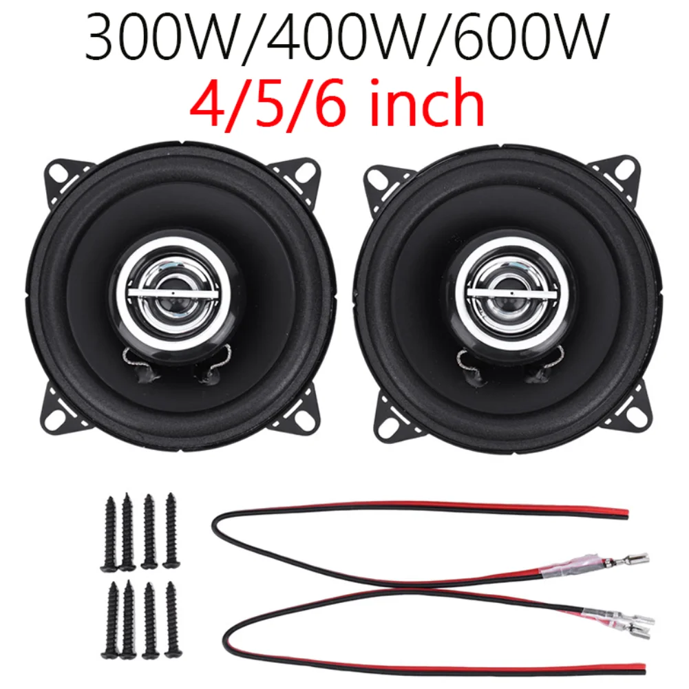 2pcs456InchCarCoaxialSpeakerSetFullRangeFrequency12VStereo