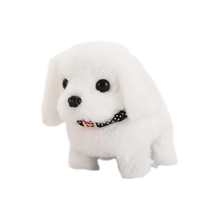 Walking Barking Cute Puppy Pet Dog Toy with Battery Control Halloween Birthday Gift for 3 Year Old Boys Girls