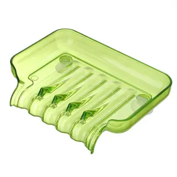 แบบพกพา Self Draining จานสบู่อุปกรณ์ห้องน้ําน้ําตกผู้ถือสบู่ดูดถ้วย Draining SOAP Storage Rack 7