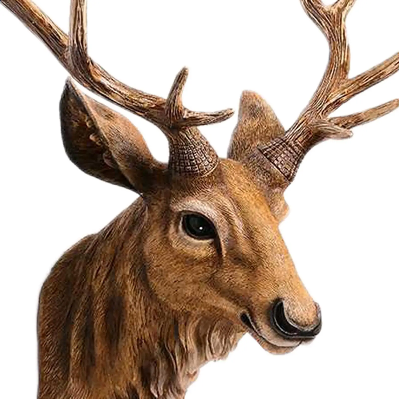 手作りの偽の鹿の頭,壁の装飾,動物,農場の装飾,樹脂製の家の装飾
