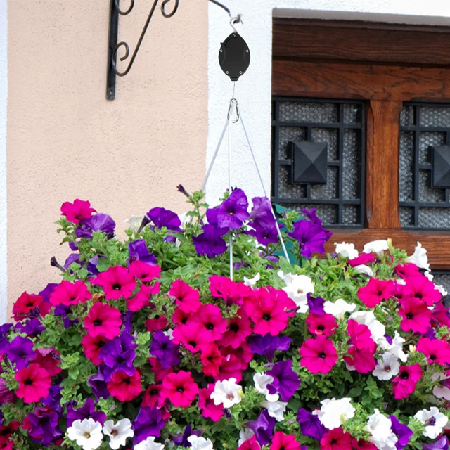 Növényi Szíjtárcsák A Lógó Növényekhez Állítható Magasság Könnyű, Rozsdamentes Acél Fogas Horgok Függő Medence Edények - Image 5