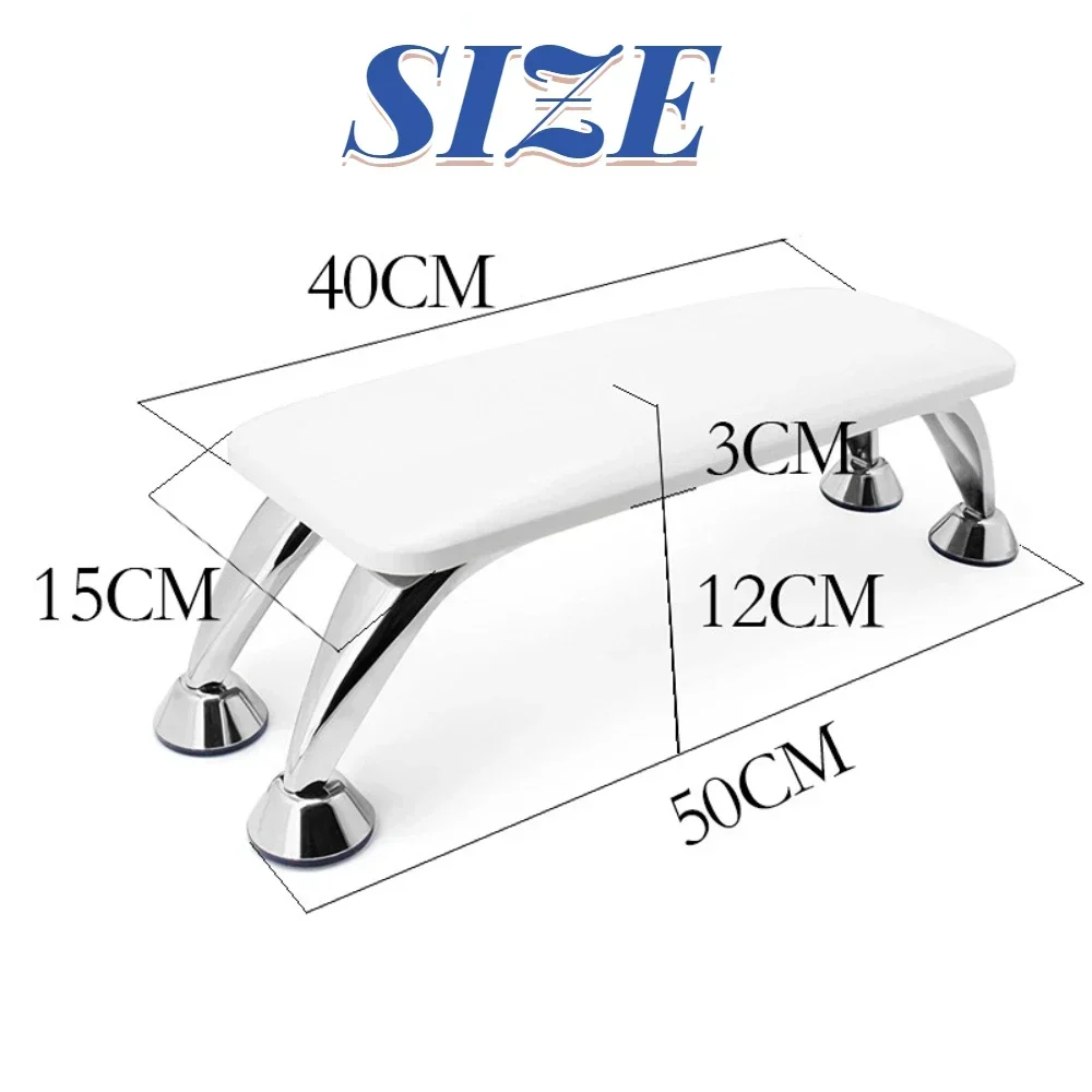 Nail Hand Rest Genuine Leather Nail Hand Rest Pillow Hand Cushion Pillow Holder Nail Art Stand for Manicure Table for Salon