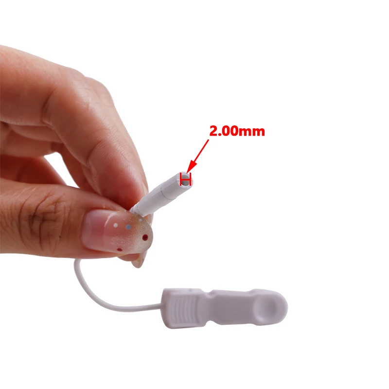Ear Pain Relief Clip Therapy Machine Massager 2.0mm Plug Electrode Lead Wires Connecting Cables Sleeping Aids for Earclips electrode lead wires
