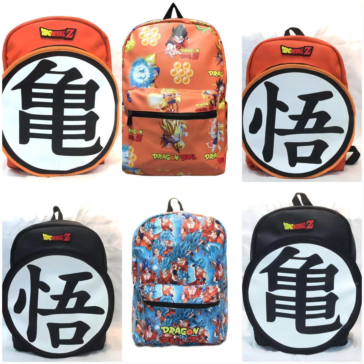 

2023 Dragon Ball Z Anime Primary and Secondary School Students Schoolbag Children Large Capacity Zipper Bag