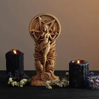 Serpent Goddess Altar Statue – Resin Pagan Figure (24cm) 1