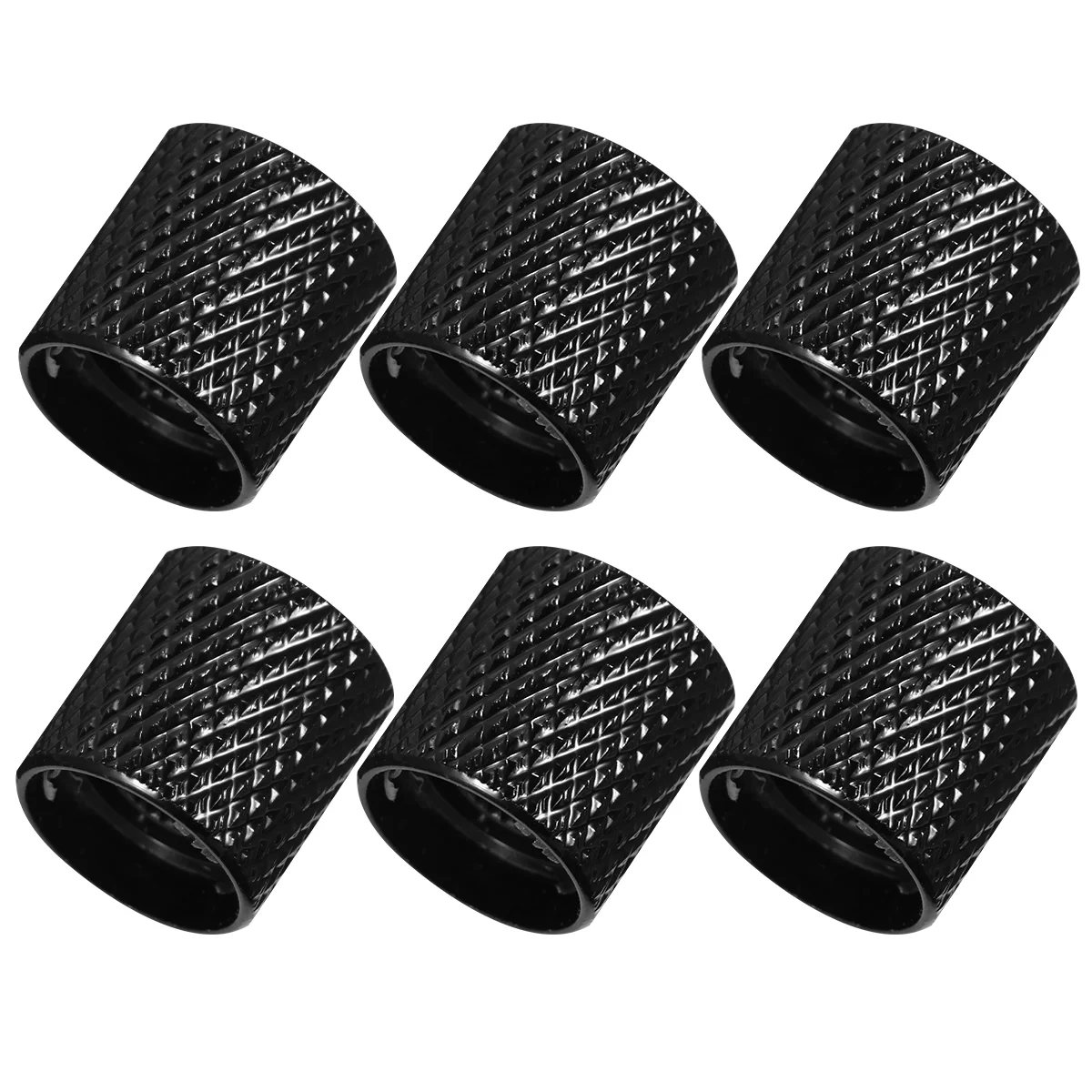 

6 PCS Guitar Bass Flat Top Knobs Volume Accesorios Para Guitarra Metal Electric Tone