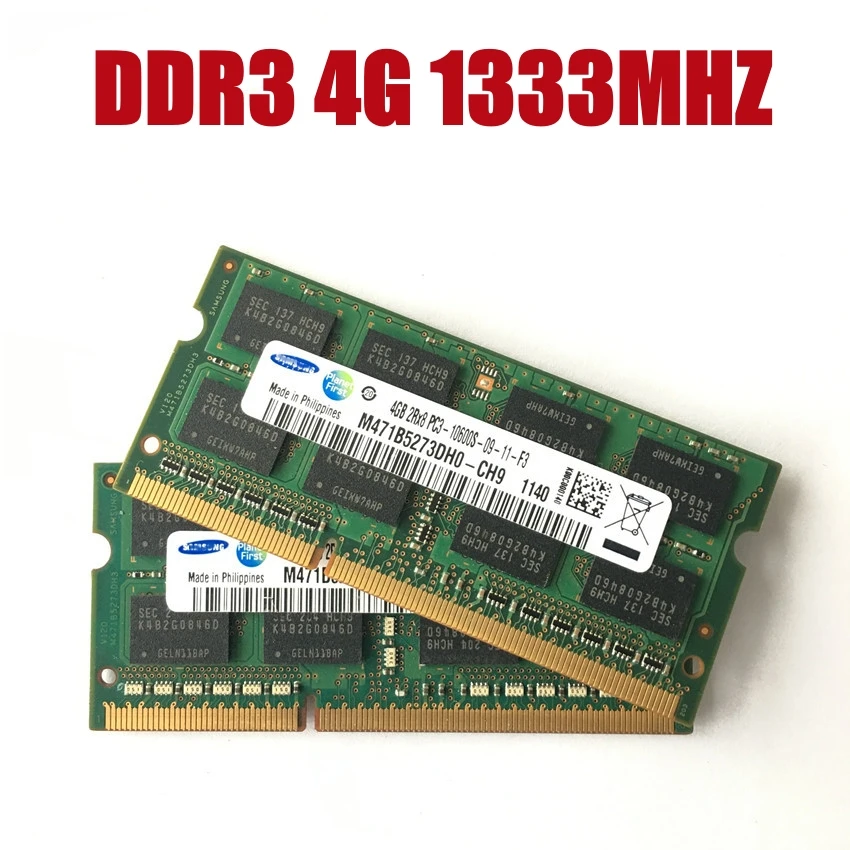 Laptop Memory Module Laptop Ram Memory Notebook Ram Memory SEC Chipset 4GB 2Rx8 PC3 10600S DDR3 4G 1333Mhz Laptop Memory Notebook Module SODIMM RAM