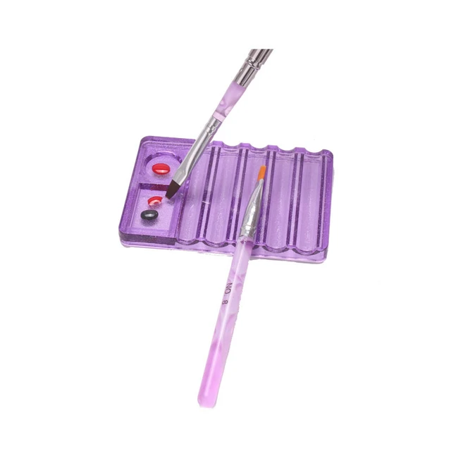 5 Grids Nail Art Painting Brush Holder Nail Brush Rack Painting