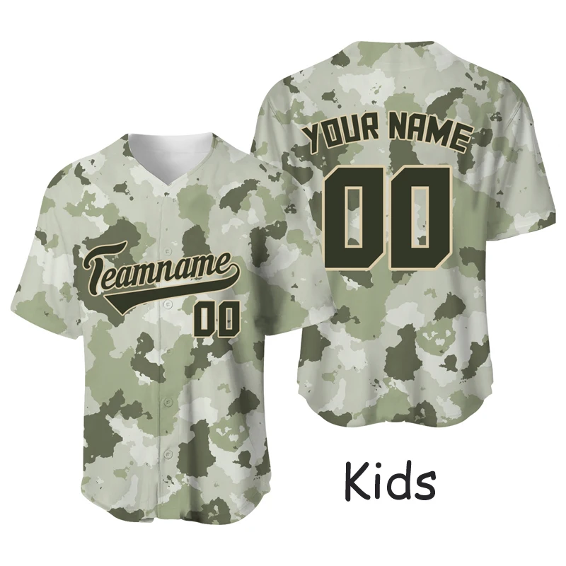 droefheid gunstig Hesje Veterans Day Baseball Jersey Kids Shirts Camo Custom Team/name T-shirt  Uniform Hombre Sublimation Blanks Sport Sportwear - Baseball Jerseys -  AliExpress