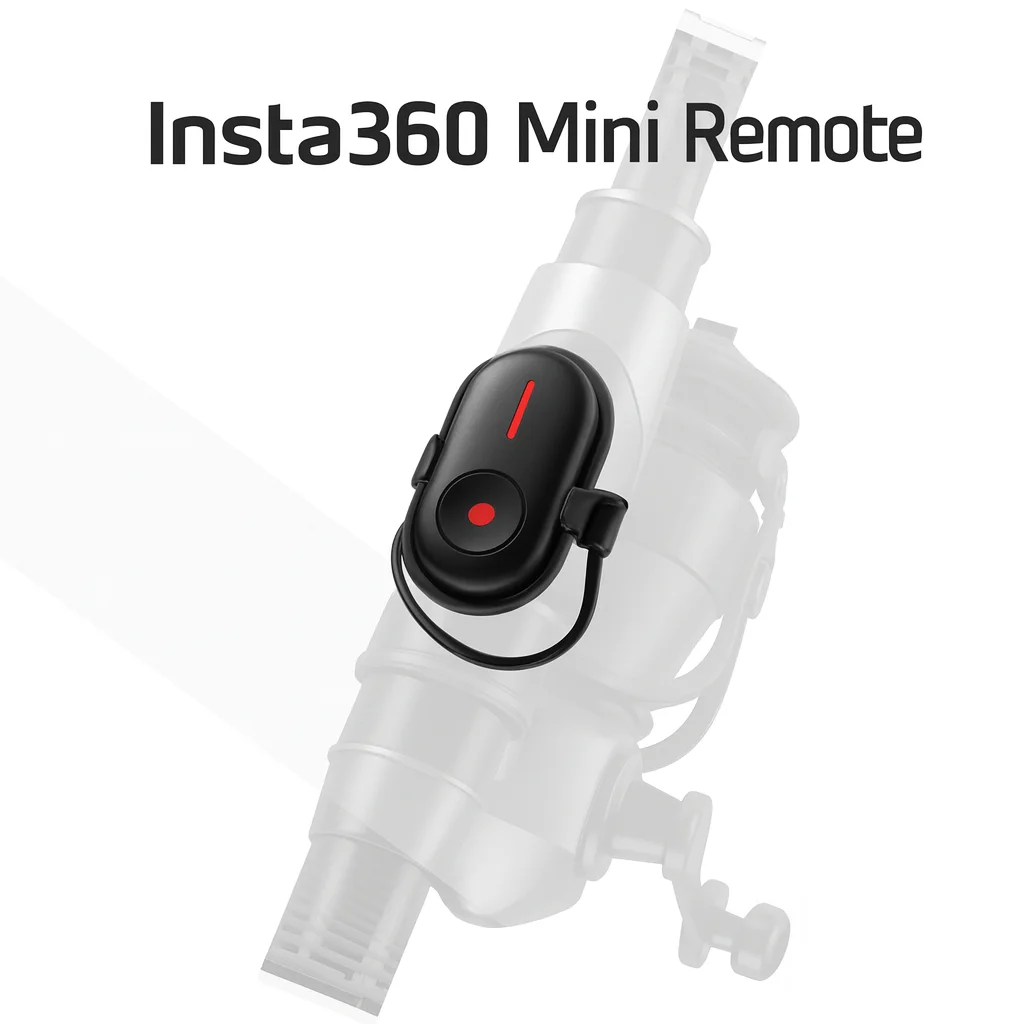 Base rotative de la mini télécommande Bluetooth Insta360, idéale pour contrôle sans fil 10m et prise de vue à une touche