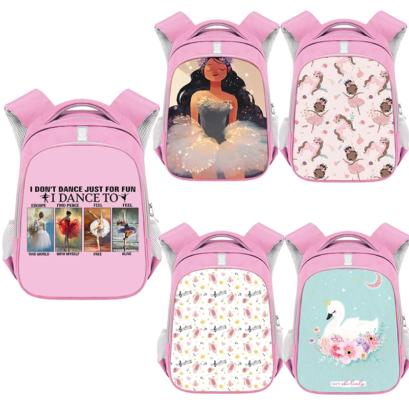 

Fashion Ballet Art Girl Print Backpack Cartoon Ballet Dancer Children School Bags Student Kindergarten Bag Kids Bookbags Gift