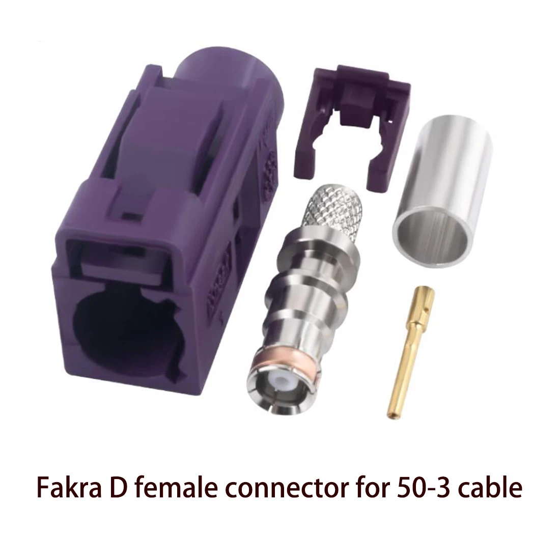 1pc Fakra A/B/C/D/E/F/G/H/I/K/L/M/Z 암 잭 커넥터 크림프 RG58 RG142 RG400 케이블 스트레이트 블루 그린 퍼플 블랙 NEW