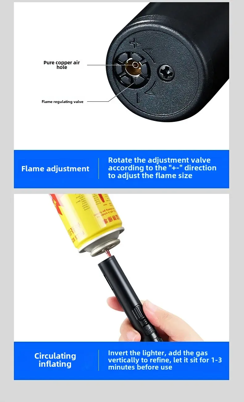 2025 Planet Lightsaber Butane Gas Lighter 360° Use Metal Outdoor Windproof Turbine Torch Jet Lighter Gun BBQ Welding Cigar Tool