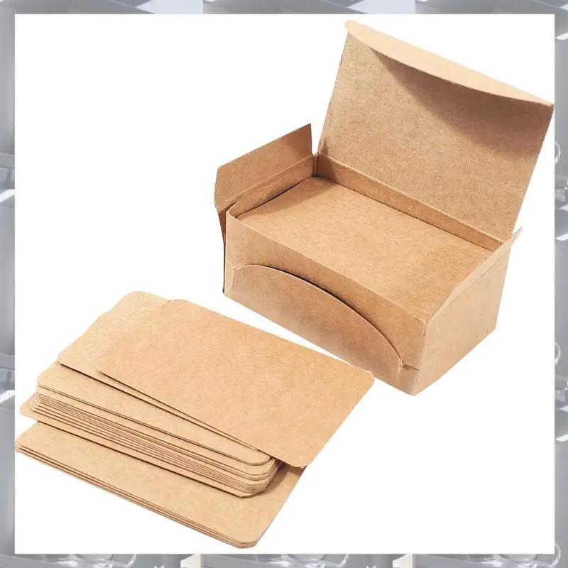 뜨거운 판매-100Pcs 빈 크래프트 종이 명함 단어 카드 메시지 카드 DIY 선물 카드, 100Pcs 빈 크래프트 종이 명함