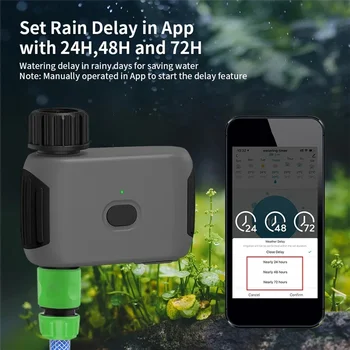 【NEW】Smart Bluetooth Garden Watering Valve Tuya Irrigation Timer Remote Control Filter Washable Programmable Timer Sprinkler 1