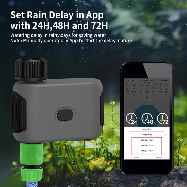 【NEW】Smart Bluetooth Garden Watering Valve Tuya Irrigation Timer Remote Control Filter Washable Programmable Timer Sprinkler 1