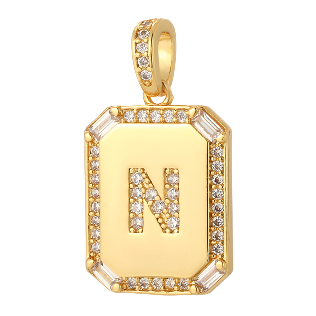 26 Letter Alphabet Charms for Necklace Keychain Diy Accessories Gold Name Charms for Jewelry Making Supplies initial pendant