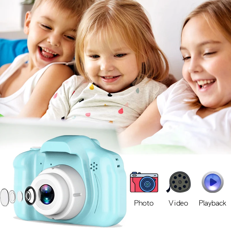 Acheter Appareil photo numérique Portable pour enfants, caméscope vidéo HD  20mp 1080P, mignon, Rechargeable, Selfie