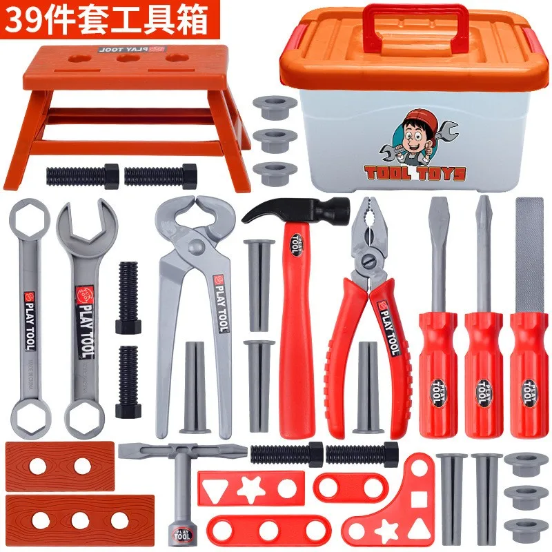 Kids Repair Toys Plastic Construction Toys Kids Construction Toys Kids Pretend Play Set Kids Educational Toys Home Repair Toys Maintenance Tools Engineer Simulation Children's Toolbox