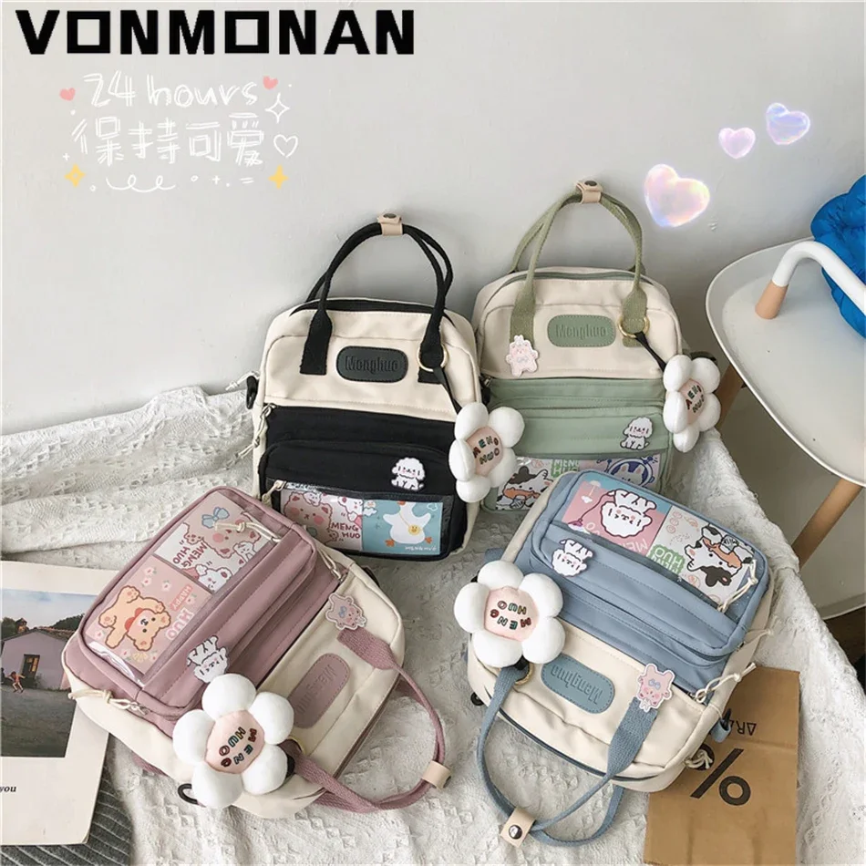 Korean Style Cute Backpacks For Traveling 5pcs/set Kawaii Backpack