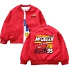 Disney Pixar Cars Lightning McQueen Jackets 2025 Spring Autumn Baby Boys Zipper Casual Coats Kids Clothes Windbreaker Outerwear