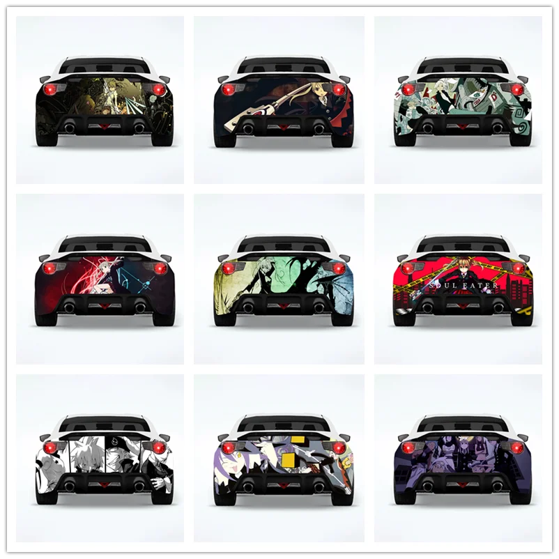 

Автомобильная наклейка Soul Eater Anime Itasha, автомобильная наклейка s, автомобильная наклейка, автомобильная мультяшная креативная наклейка, модификация внешнего вида кузова
