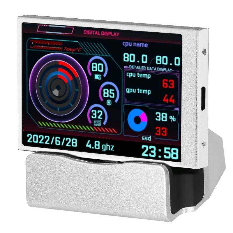 ο 3.5 ġ IPS TYPE-C  ȭ ǻ CPU GPU HDD  usb ÷  AIDA64 ̴   