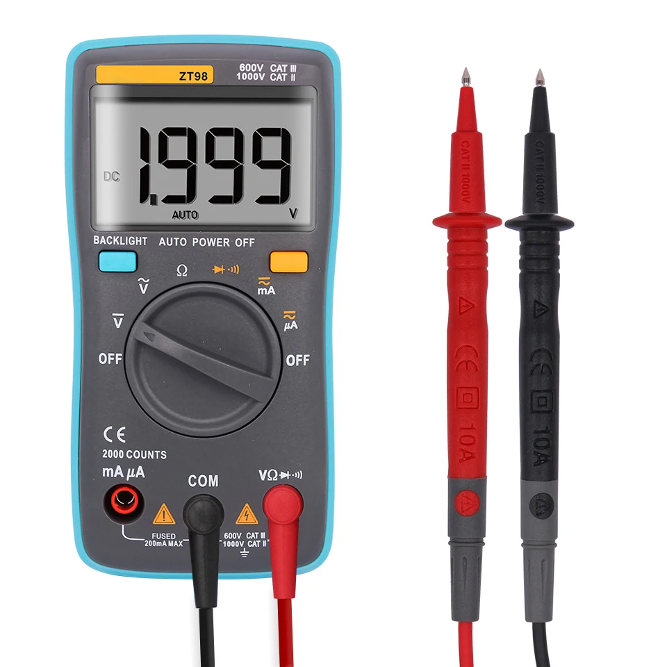 ZT98 Pen Type Digital Multimeter Auto-Range NCV 6000 Counts AC/DC Voltage Electronic Meter Car Multimeter digital multimeter multimeter tester voltage meter tester analog multimeter