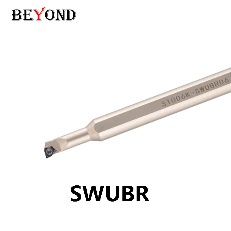 

BEYOND S0805K-SWUBR06 S1005K S1006K сверлильный брусок с маленькой головкой, пружинный стальной токарный станок с ЧПУ, хвостовик SWUBR, белое никелевое покрытие WBMT