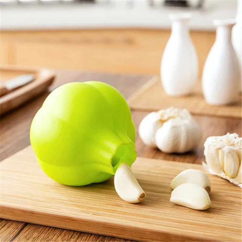 2pcs Creative Food Grade Silicone Garlic Peeler Garlic Press Super Soft Garlic Peeler Home Kitchen Accessories