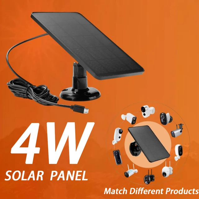 Neue 4W Solar Panel lade bauen in Batterie für Blink Outdoor/Blink XT2/XT  Kamera kabel (schwarz) - AliExpress