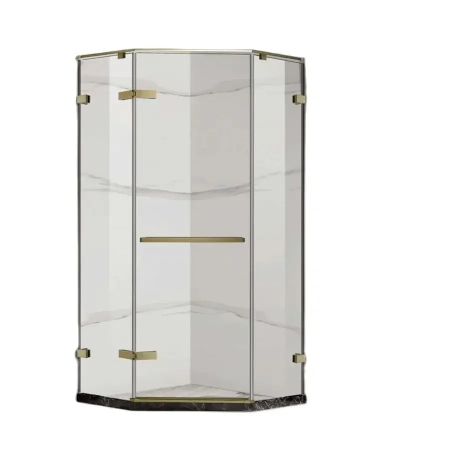 Shower Sliding Door for Home , Bathroom Cleaning Tempered Glass,  Multiple Shapes Customized, Wet and Dry Shower Enclosure 2