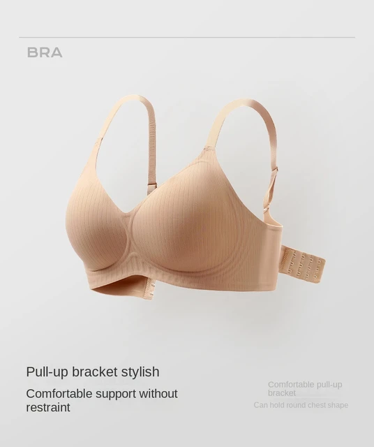 UBAU Soft Support Push-Up Small Comfortable Bra sexy lingerie No Rims  Seamless Underwear Anti-Sagging Gather Bras