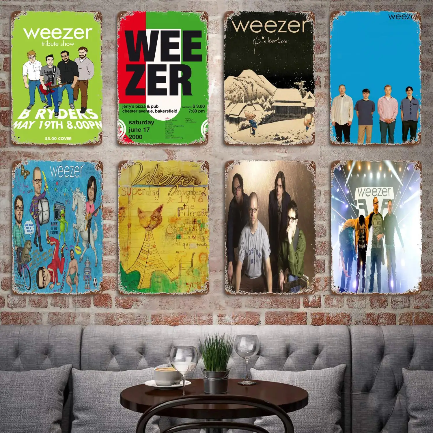 Weezer Pinkerton metal Decor Poster Vintage Tin Sign Metal Sign Decorative Plaque for Pub Bar Man Cave Club Wall Decoration