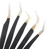 1Pc Anti-static Stainless Steel Eyelashes Tweezers Lashes Extension Supplies Industrial Precision Eyebrow Tweezer Makeup Tools 4