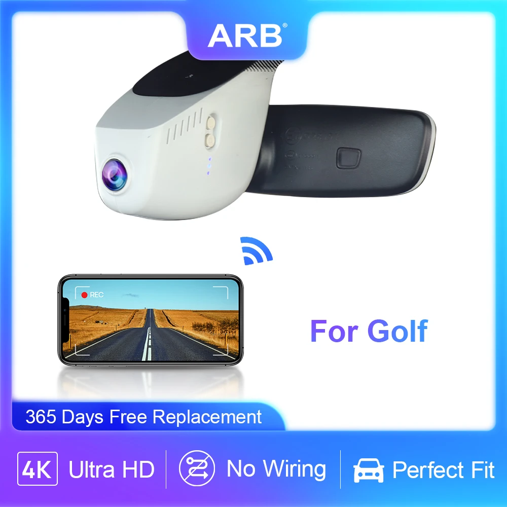 Dash Cam 4K for VW Golf / Golf R / Golf GTI (MK7 MK7.5 MK8) 2015 to