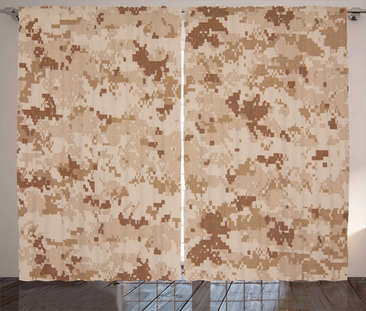 Камуфляжные шторы US Marine Desert Marpat цифровая текстура сатиновые тканевые занавески