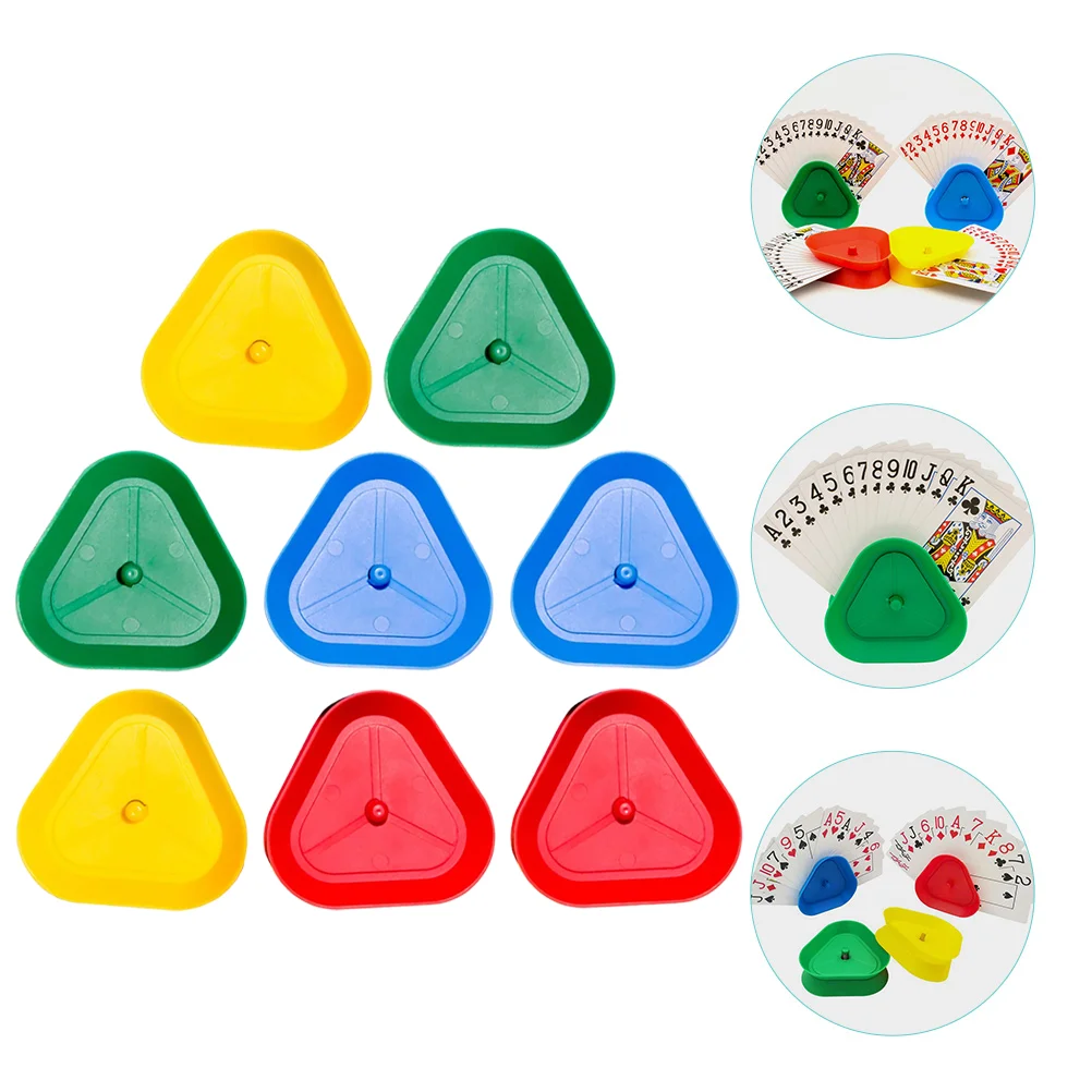 

8 Pcs Card Holder Reusable Poker Support Photo Holders Bracket Game Supplies Abs Hands Free Hands-free