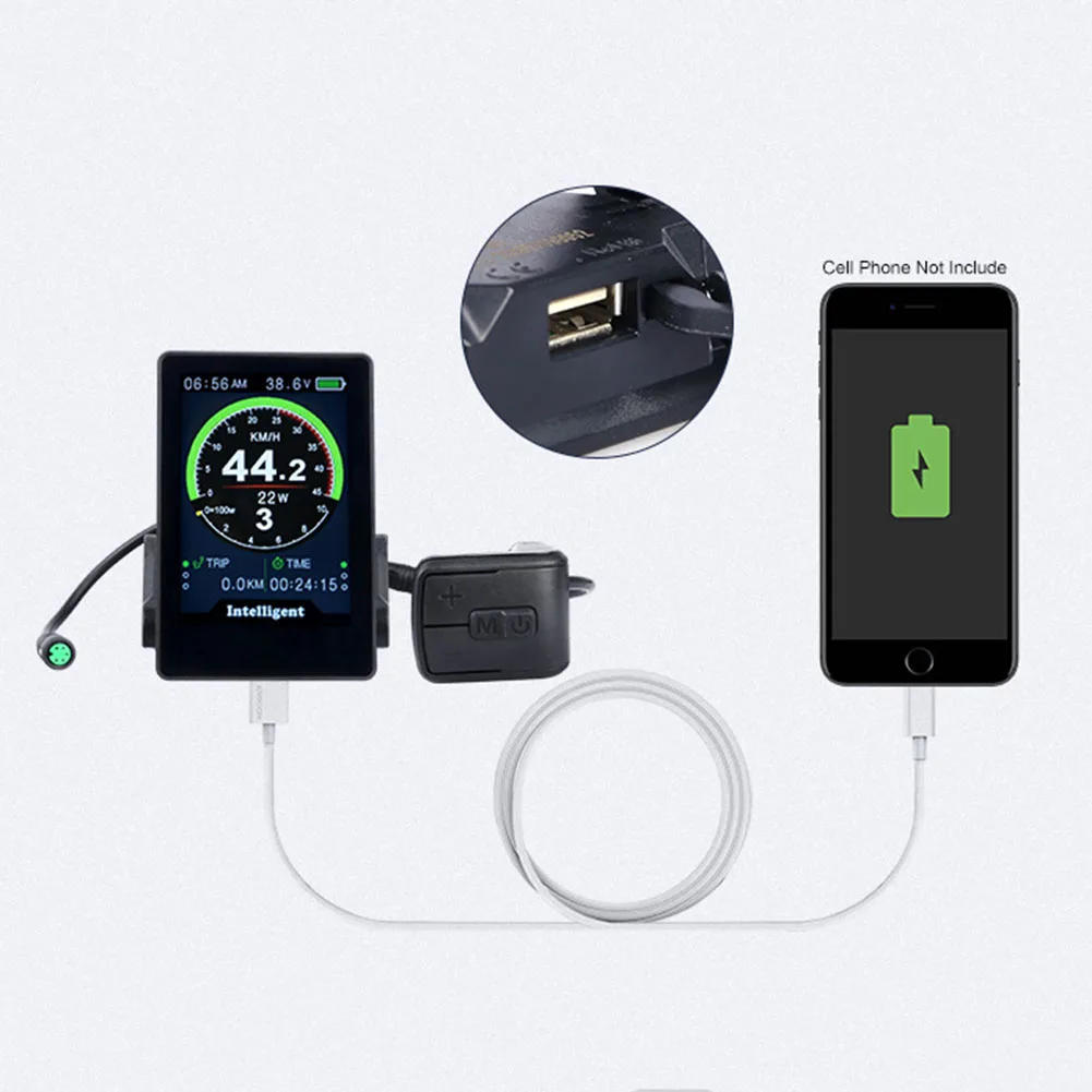 

New Practical Durable Bike Display Speed Control Display Electric Bike For Bafang IP65 Waterproof Six Languages