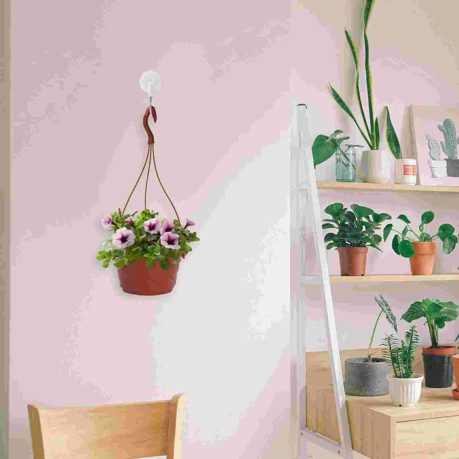 

Hanging Type Flower Basket Octagonal Plastic Flower Pot Decors Plastic Hanging Plant Pot Adornments Home Decor