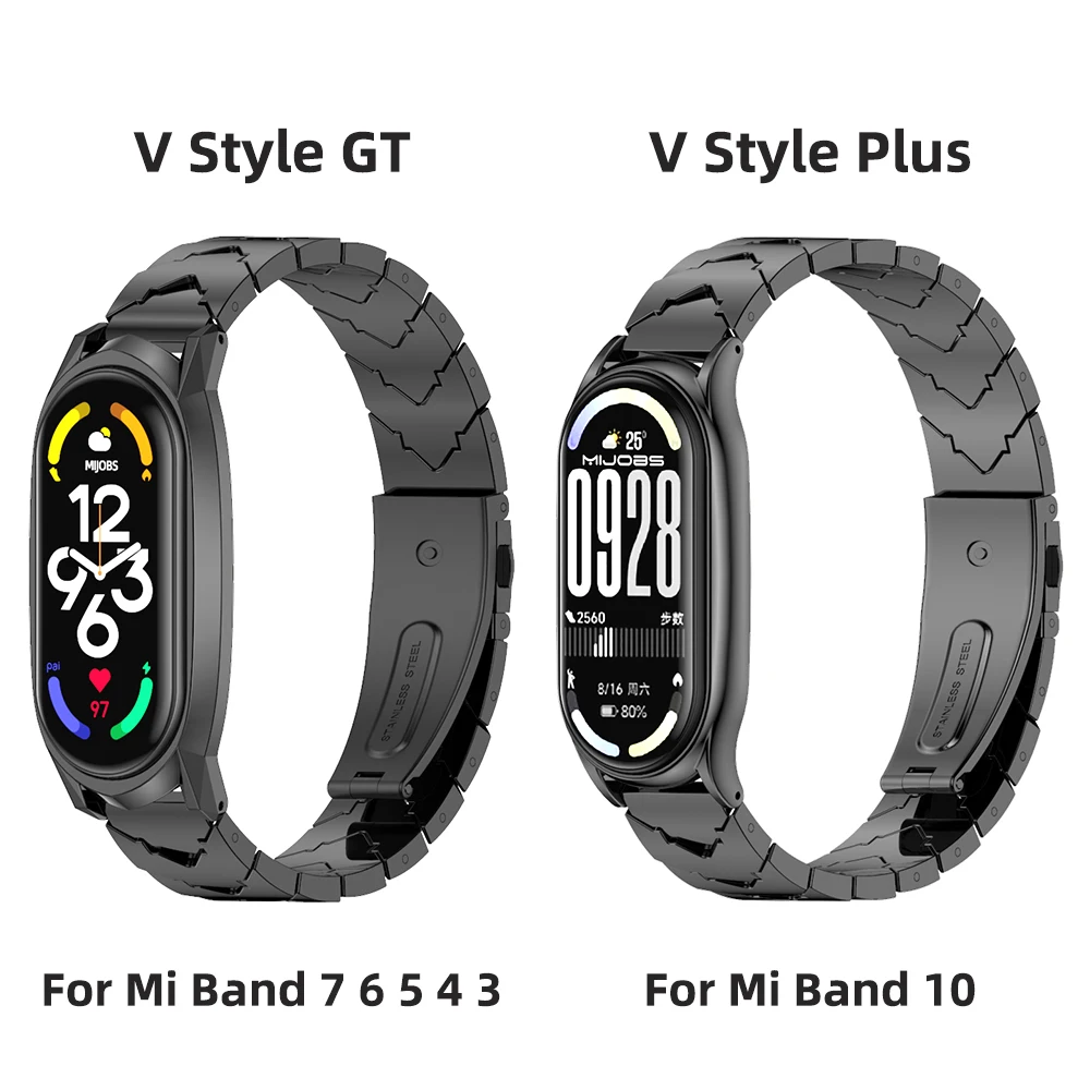 Elegant Stainless Steel Metal Strap Bracelet