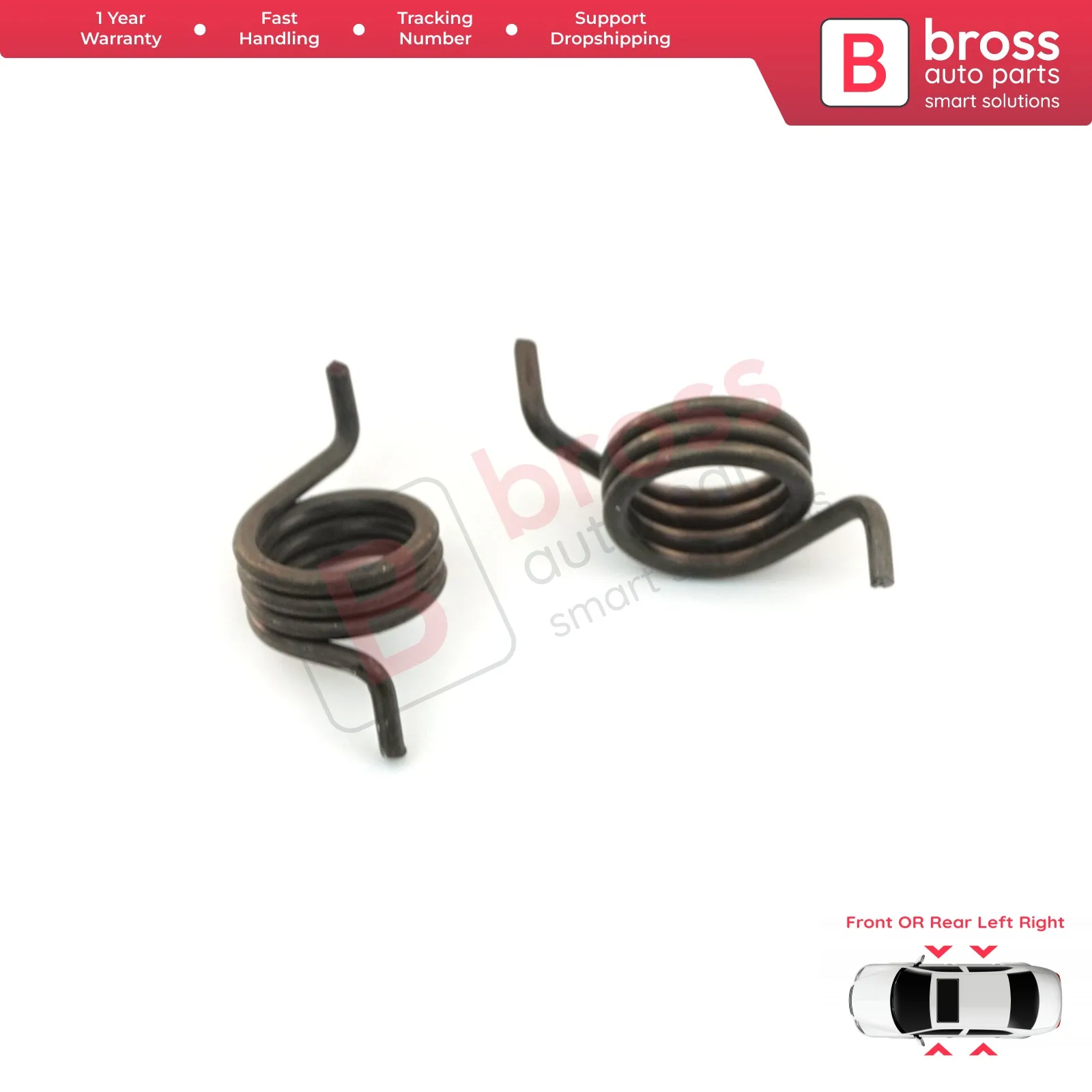 BDP653 2 Pieces Car Door Lock Actuator Repair Springs Right and Left for Mercedes A W169 B W245 R w251 ML W164 GL X164