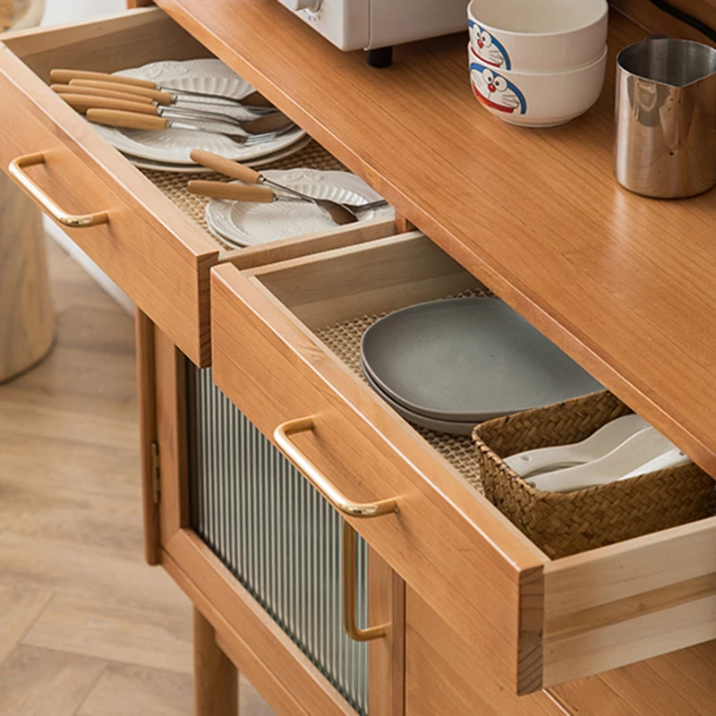 Kitchen Mobile Locker Sideboard Laden Tall Cabinet Cabinet Glass Storage Sideboard Dining Room Meuble Cuisine Indoor Decoration