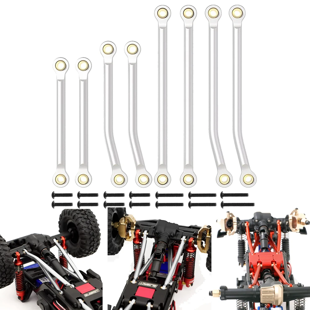 High Clearance Link Set for TRX4M 1/18 RC Crawler Car Aluminum Alloy Suspension Links Rod for