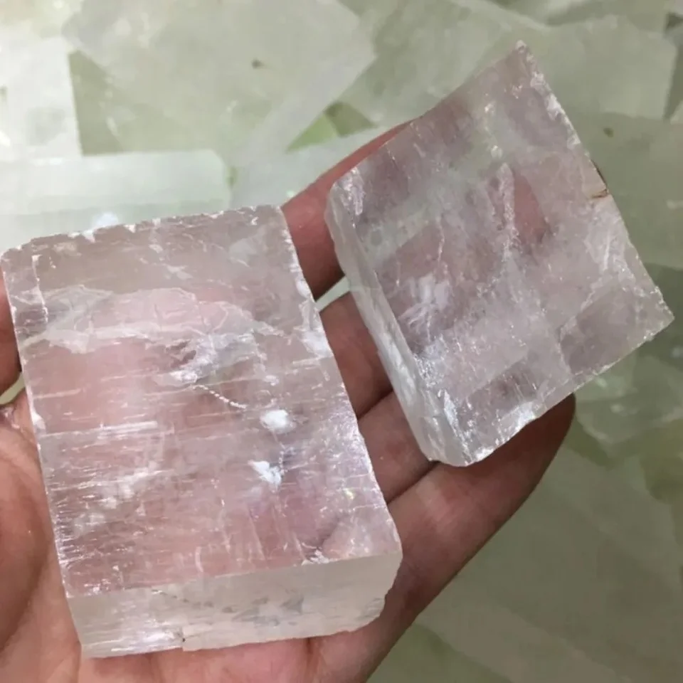 Wholesale Clear Optical Calcite Raw Cube Iceland Spar Slab Natural Stone  Energy Rough Crystal Minerals Healing Stones Witchcraft - AliExpress, image size:960x960