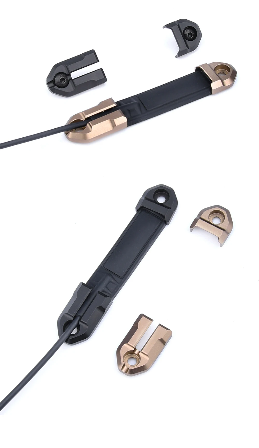 WADSN Surefire M600 M300 Scout Licht Taschenlampe ST07 Fernbedienung Band Druck pad schalter Mlok Keymod Schiene Montieren Platten Zubehör – Detail 4