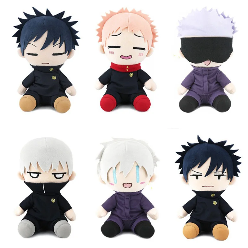 25cm Jujutsu Kaisen Anime Plush Toys Gojo Saturo Geto Suguru Jujutsu Kaisen Stuffed Doll Car Accessories Kids Birthday Gifts фигурка figuarts mini jujutsu kaisen suguru geto 9 см