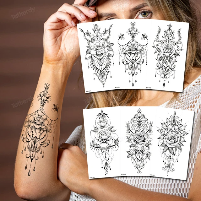 Tattoos by Lynn Marie — Henna style wrist cuff @rosewatertattoo #tattoo...